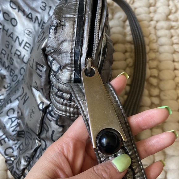 Chanel Silver Nylon Crossbody - Picture 17 of 17